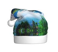 Pidgazdfgv Sombreros de Navidad de lago pacífico para adultos, divertidas decoraciones de cristal de Navidad, fiesta de Papá Noel, árbol de Navidad