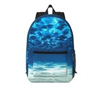 Pidgazdfgv Underwater Ocean View - Mochila para laptop de 17 pulgadas, para escuela, negocios, vuelos, fin de semana, funda de equipaje para mujeres y hombres