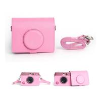 Pidynx Funda para cámara Instax Mini EVO - Bolsa de piel sintética para cámara, accesorio de fotografía digital, funda protectora portátil a prueba de golpes (rosa flor), Mini41 Marrón, Retro
