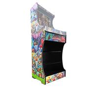 Pie Arcade Pedestal para Colocar tu Bartop_Arcade Recreativa Retro Encima, 87cm Alto x 56,5cm Ancho x 43,6cm Profundidad