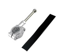 Pie Caballete Lateral Kit De Extensión Soporte Lateral Para Motocicleta 20-23MM Pieza Herramienta Auxiliar Pedal Anti Hundimiento(Silver)