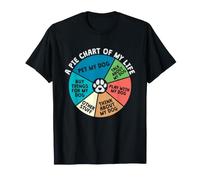 Pie Chart of A Dog Owner | Dogfather Dog Mom Doggo Pet Humor Camiseta