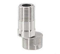 Pie curvo en ángulo ajustable montado en la pared con tornillo excéntrico adaptador de grifo de esquina para dirección controlada de tubería de agua en cocinas (estilo largo)