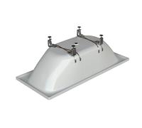 Pie de bañera oval Bette, para geometría de base de bañera oval, 100x700x150mm, B23-1525