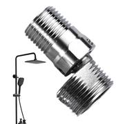Pie de grifo en ángulo curvo, adaptador de grifo de la esquina del grifo | Grifo de acero inoxidable de acero inoxidable en ángulo ajustable - Accesorios de cabezal de ducha resistente para el baño