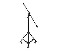 Pie de Micro con Ruedas y Brazo Jirafa Telescópico de Gear4music