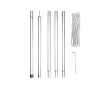 Pié de montaje pérgola 2,5 m Perel con cables de sujeción