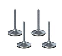 Pie de nivelación inoxidable 16x150x65mm base y almohadilla antivibración 900kg-Set de 4