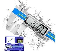 Pie de Rey, Orthand Calibre Digital 150mm Acero Inoxidable con Alto Precisión 0.01mm, Profesional Calibrador con Gran Pantalla LCD Para Medición de Diámetro Interior/Exterior, Profundidad y Escalera