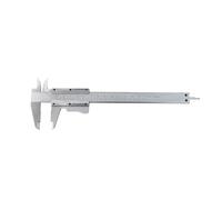 Pie de rey - regla de 15 cm en acero inoxidable, resistente y duradera, ideal para mediciones precisas en trabajos de ferretería y carpintería.