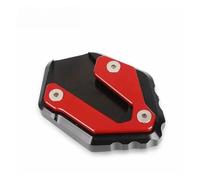 Pie de soporte CNC para accesorios motocicleta para Yamaha FZ1 2006-2015 | Almohadilla de extensión del caballete lateral, placa de soporte(Rojo)