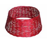 Pie decoración Navidad Pino Mimbre Rio 42 x 52 cm Color Rojo