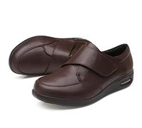 Pie Diabetico Zapatos Ancho Especial Hombre Zapatos diabéticos para Hombre Zapatos de Hombre con Empeine Alto pies hinchados Sandalias para Hombre diabéticos,Marrón,39 EU