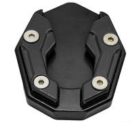 Pie extensor de soporte para motocicleta NMAX con acabado anodizado, soporte de estacionamiento seguro que evita daños en azulejos, fácil ajuste (negro)