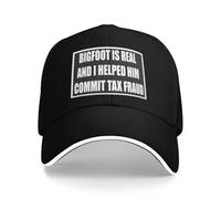 Pie Grande es Real y le ayudé a cometer fraude Fiscal Gorra de béisbol Gorra Solar Protector Solar de Marca de Lujo Gorra de Sol Mujer Moda Playa Masculina