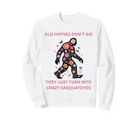 Pie Grande Sasquatch Flower Power Viejos Hippies Sudadera