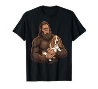 Pie Grande Sosteniendo A Un Basset Hound Camiseta