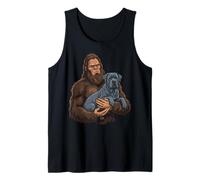 Pie Grande Sosteniendo Un Cane Corso Camiseta sin Mangas