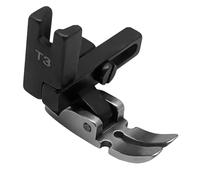 Pie para coser cremalleras Prensatelas ajustable 3 en 1 de acero T3 for máquina coser Industrial punto cadeneta aguja(3)