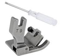 Pie para coser cremalleras Prensatelas ajustable T9 con destornillador for máquina de coser Industrial
