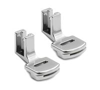 Pie para máquina de Coser Plateado de 2 Piezas, Accesorios universales para máquinas de Coser, pie para fruncir, pie para Dobladillo para Coser, Adecuado para Telas de Grosor Fino a Medio