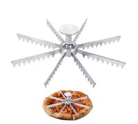 Pie Portion Divider - Multti Cutter, Aluminum Alloy Baking Tool, Long Lasting Duraable Kitchen Accessory |Pie Crust Divider for TriangularPies, Pizza, Cake, Bakery, Pastry, Postre, Home