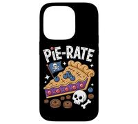 Pie-Rate Skull Sweets Humor Pirata Carcasa para iPhone 14 Pro