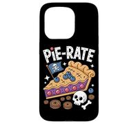 Pie-Rate Skull Sweets Humor Pirata Carcasa para iPhone 15 Pro