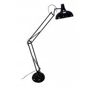 Pie salon articulable modelo malik 1xe27 negro fabrilamp