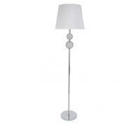 Pie salon bogota 1xe27 cromo pantalla blanca 160x38x38 cm