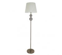 Pie salon bogota 1xe27 cuero pantalla beige 160x38x38 cm