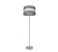 Abrila Home Níquel/Gris-Beis - Lámpara Pie Salón Moderno 1Xe27