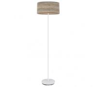 Pie salon jerte 1xe27 blanco/madera gris 165x40x40 cm marca fabrilamp