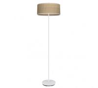 Pie salon jerte 1xe27 blanco/natural 165x40x40 cm marca fabrilamp