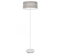 Pie salon piron 1xe27 blanco/cemento gris 165x40x40 cm marca fabrilamp