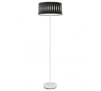 Pie salon piron 1xe27 blanco/madera negra 165x40x40 cm marca fabrilamp