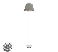 Abrila Tunez Blanco/Topo-Estampado - Lámpara Pie Salón Moderno 1Xe27 45 Cm