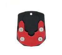 Pie soporte CNC para motocicleta para smax 155 CYGNUS GTR RAY125 BWS | Almohadilla de extensión del caballete lateral, placa de soporte Ampliar(Rojo)