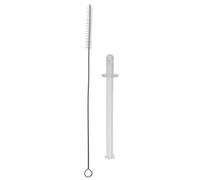 Piebert Fix 55794 - Tubo de leche + cepillo de limpieza compatible con DeLonghi Magnifica Evo & Start ECAM220 ECAM222 ECAM290 ECAM292 ECAM293 - Repuesto para AS00002606
