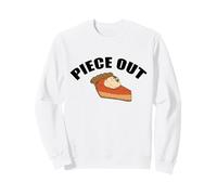 Piece out Acción de Gracias Divertido Pastel de Calabaza Peace Pun Meme Sudadera