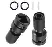 Piece Socket Adapter Set - 1/2" to 1/4" Hex Shank Impact Ratchet Wrench Adapter and Screwdriver Bit Holder - Adapter for More Flexibility While Worki