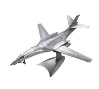 Piececool Metal Puzzle 3D Bombardero Supersónico B-1, Aviones Maquetas para Construir Adultos, Puzzles 3D Maquetas para Montar, Acero Inoxidable Maqueta Metal, Regalo, Recuerdos, Colección, 84 Piezas