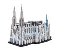 Piececool Metal Puzzle 3D Catedral de San Patricio,Edificios Famosos Maquetas para Construir Adultos Acero Inoxidable Maqueta Metal,Acero Inoxidable 430