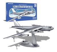 Piececool Puzzle 3D de metal avión modelo B-52 Bombardero Superfortaleza, rompecabezas de metal 3D para acero inoxidable 340, todo metal, 1:1, restauración, regalo de cumpleaños, kit de maqueta para