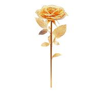 Piececool Puzzle 3D Maqueta Metal, Regalos de Colección Puzzles 3D Maquetas para Montar, Maquetas para Construir Adultos y Adolescentes, Flores (Oro)