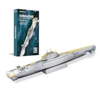 Piececool Puzzle 3D Maqueta Metal, Sumergible Buques de Guerra Puzzles 3D Maquetas para Montar, Maquetas para Construir Adultos y Adolescentes