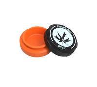 Piecemaker Container Large - Recipiente de silicona para concentrado, ceras, cremas y cosméticos, apto para alimentos y sin BPA, apto para lavavajillas, 4,5 cm de diámetro, capacidad: 4 g (naranja