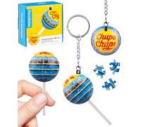 PieceRelax Chupa Chups X - Llavero de rompecabezas 3D, 24 piezas de plástico, Chups My Flavor, llavero portátil, regalos únicos, Cola
