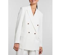 Pieces Americana blazer de mujer cruzada. Blanco 38/M