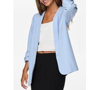 Pieces Blazer de mujer con mangas 3/4 y cuellos de solapa. Azul claro 38 (M)